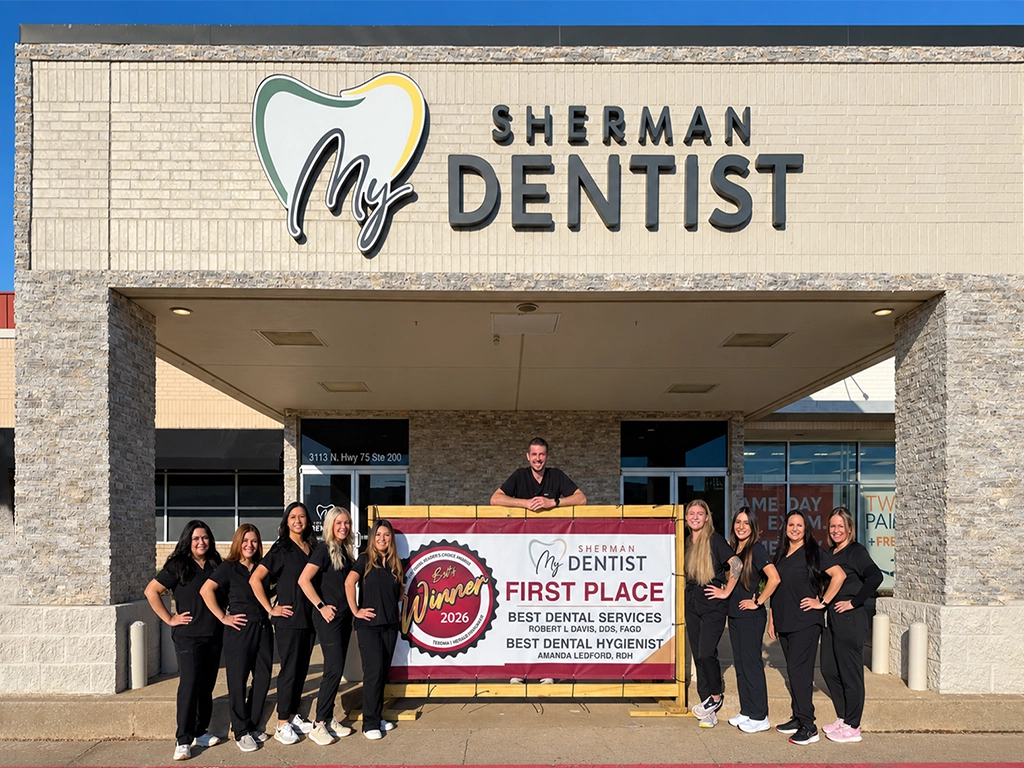 My Sherman Dentist Team Celebrates First Place